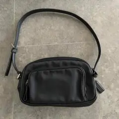 美品　COACH　コーチ　ショルダバッグ　ハンドバッグ　ブラック　黒　レザー　革