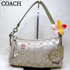 COACH コーチ ワンショルダーバッグ フラワー シグネチャー y2k
