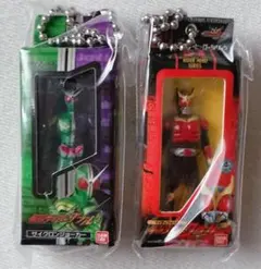 【新品】仮面ライダーソフビパッケージチャーム 2点セット♪