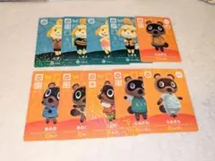 どうぶつの森 amiiboカード セット しずえ.たぬきち.まめきち.つぶきち