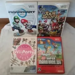 Wii ソフト マリオ 系含む 4本 セット