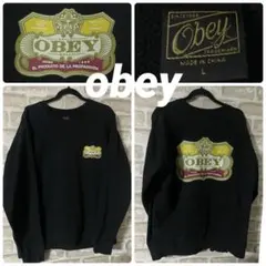 OBEY メンズL スウェット　トレーナー　オベイ　ビッグロゴのサムネイル