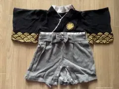 着物風 ベビーロンパース 70-80cm