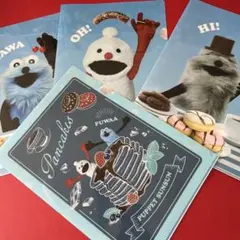 パペットスンスン クリアファイル 4点セット ローソン