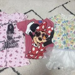 女の子　夏服　Tシャツ1枚　ワンピ2枚　120cm 130cm 140cm
