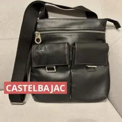 【美品】CASTELBAJAC 高級レザーショルダーバッグ 古着