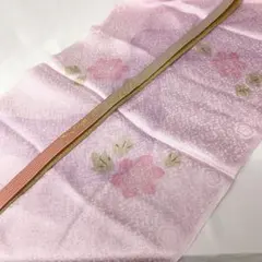 602mjf31■帯揚げ帯締めセット 梅 薄藤色 入学式 卒業式■美品
