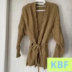 KBF マスタード　ニット カーディガン