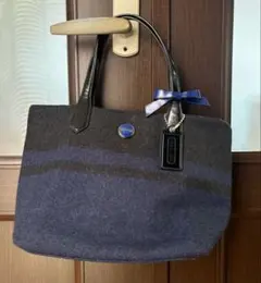 COACH ハンドバッグ　ネイビー