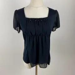 訳あり YUKI TORII ユキトリイ シフォンブラウス スクエアネック Mのサムネイル