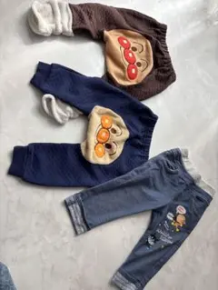 アンパンマン ボトムス 90サイズ3点セット