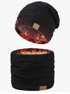 3WAY ネックウォーマー 防寒帽子 ブラックネックウォーマー ふわふわ裏起毛