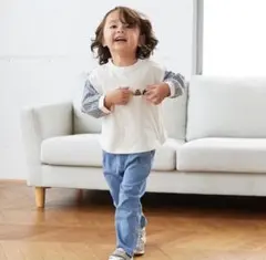 新品未開封　プティマイン　スマイルパンツ100cmブルー