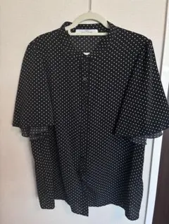 RAY CASSIN レイカズン黒白ドット 半袖シャツ