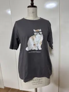 PAUL ＆ JOE 猫柄　ポール&ジョーUNIQLOコラボ　グレーT