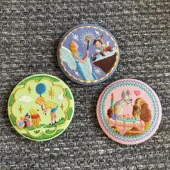 ディズニー　刺繍缶バッジ