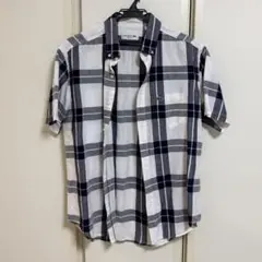 LACOSTE チェック柄 半袖シャツ　ボタンダウン