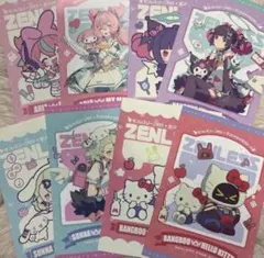 ゼンレスゾーンゼロ サンリオ ノベルティポストカード 8種セット gigo