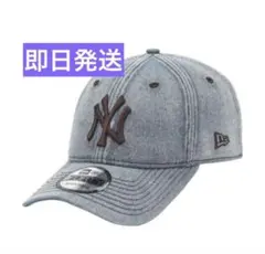 韓国限定 mlb NEW ERA ニューヨーク・ヤンキース デニムキャップ 帽子のサムネイル