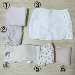 マタニティ産前産後6点セット 妊婦帯 腹巻き、トコちゃんベルト、ママ色ニッパー