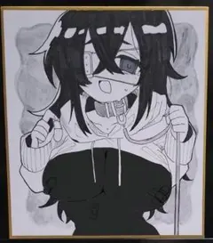 【原画】色紙　アナログ　オリジナル　イラスト　一点もの