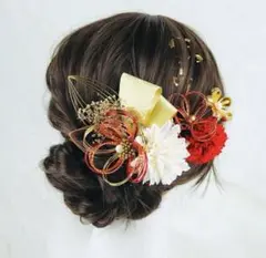 和風花飾り ヘアアクセサリー