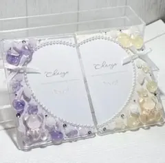 【13】トレカケース　硬質ケース　ハンドメイド　黄色　紫　2個セット　B8