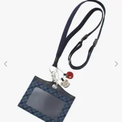 【未開封・翌日以内発送】 ファミリア 青チェック ネームホルダー