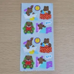 サンディライオン　ベア　くま　熊　はちみつ　ベッド　シャワー　ステッカー　シール