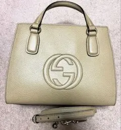 美品】 【GUCCI】値下げ グッチ ズゥミ スモール ホワイト - メルカリ