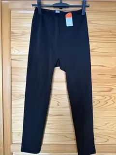 【新品タグ付き】レディース 裏起毛レギンス ブラック LL 防寒 股下65cm