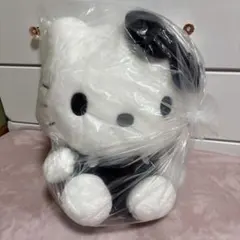 【新品タグ付き】ハローキティ 特大ぬいぐるみ モノクロドール GJ⑤