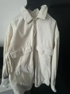 GU コーデュロイCPOシャツ ベージュ系XLサイズ