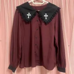 地雷系 ブラウス量産型 フリル襟