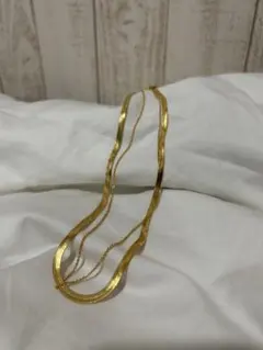 Ameri ゴールドネックレス二連