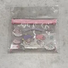リトルツインスターズ キキララ ＊ ミニクリアポーチ スピンズ パープル