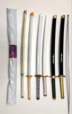 ７本セット 鬼滅の刃コスプレ用 模造刀 日輪刀 コスプレ 木刀 まとめ売り