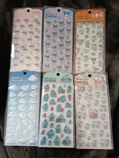 サンリオ ぷくっとシール 6個セット キャンドゥ　ダイソー