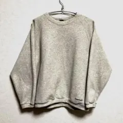 90s モンベル　スウェット　プルオーバー　フリース グレー　アイボリー L