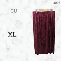 GU スカート クラッシュベロアプリーツスカート ベロア プリーツ　ジーユー