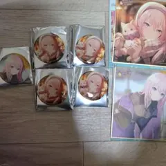 プロセカ グリッター缶バッジ 49B 50B 巡音ルカ 色紙 まとめ売り