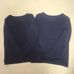UNIQLO　HEATTECH 長袖 130 ネイビー 2枚セット