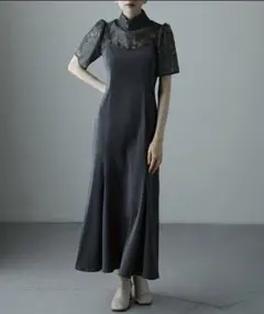 etoll 3wayレースボレロ&マーメイドキャミドレス　お呼ばれドレス　結婚式