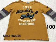 MIKI HOUSE DOUBLE.B 重ね着風　長袖カットソー 100