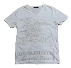 BURBERRY BLACK LABEL ホースマーク Tシャツ 白M サイズ2