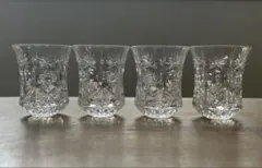 HOYAクリスタルガラス ショットグラス 4個セット