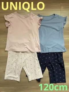 UNIQLO AIRism キッズ パジャマ 120cm 2点セットのサムネイル