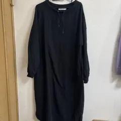 niko and ... ブラック長袖スウェット ワンピース 4サイズ