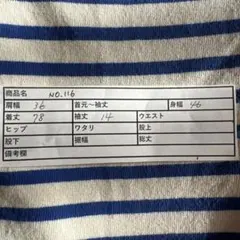 Ottilie オティーリエ ボーダー チュニック 肩レース ブルー ミニワンピ