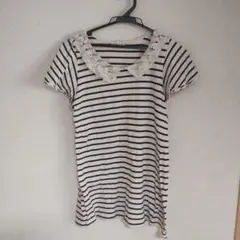 earth music&ecology ストライプTシャツ 半袖